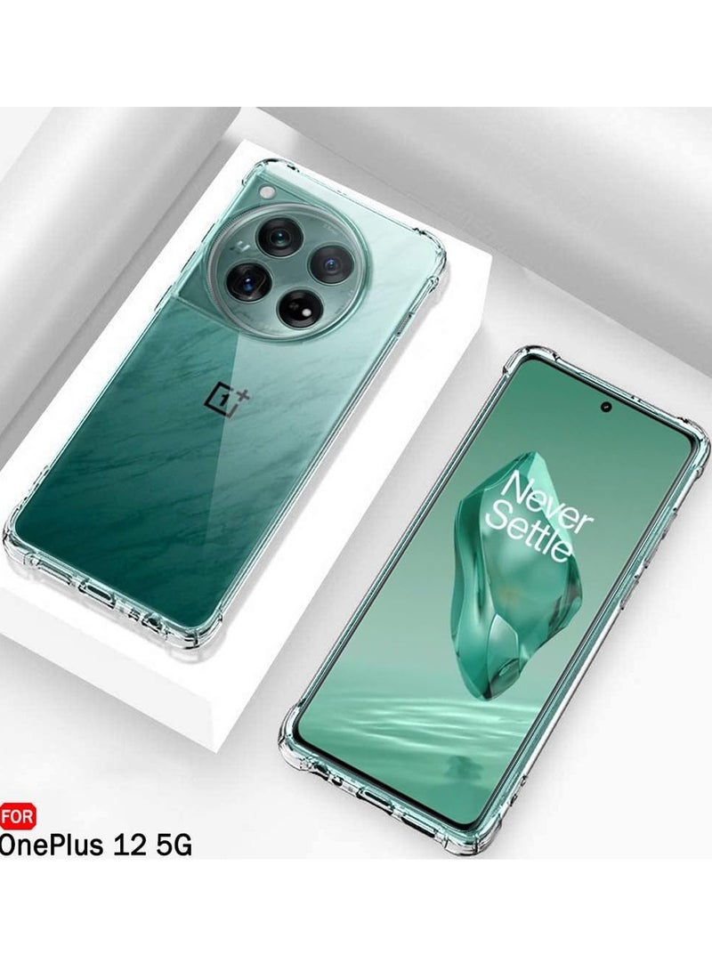 Techie غطاء حماية زوايا من TPU لجهاز One Plus 12 مع حماية عدسة الكاميرا وغطاء خلفي شفاف - Image 2