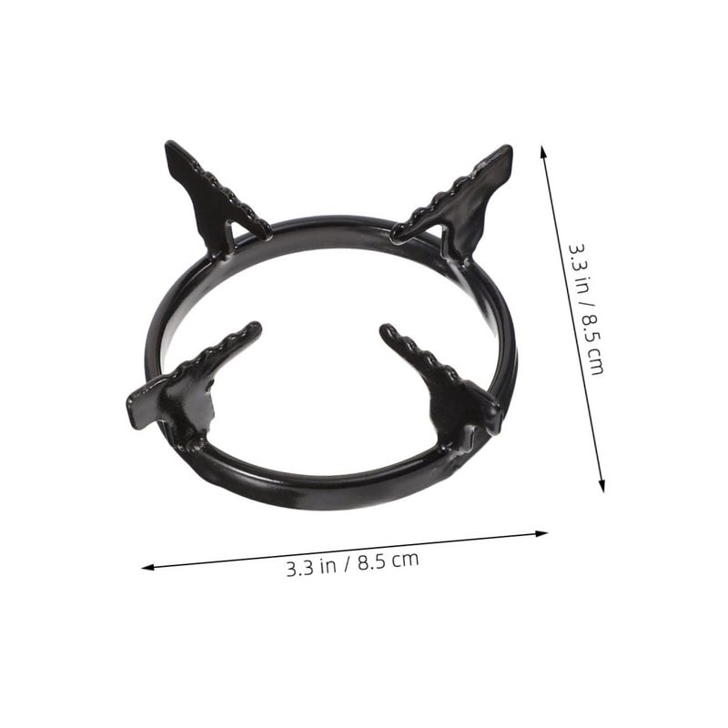 2Pcs Small Cast Iron Wok Ring Non Slip Gas Stove Rack Stand Burner Support Holder - Image 3
