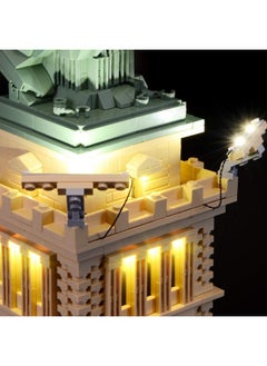 BRIKSMAX BRIKSMAX Led Lighting Kit for Architecture Statue of Liberty- Compatible with Lego 21042 Building Blocks Model- Not Include The Lego Set  - Image 5