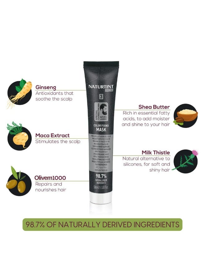 ناتشورتينت صبغة شعر ناتورتينت للرجال خالية من الأمونيا 3N بني غامق - Image 4