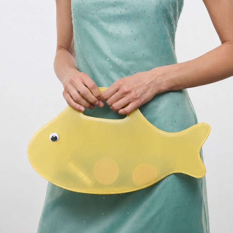 Cartoon Jellyfish Handbag, Transparent PVC, Macaron Colors - Image 3