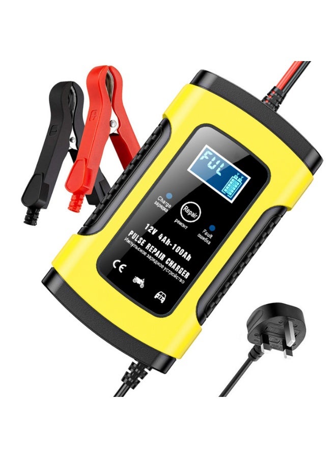 WinCheer 12V 7A Automotive Battery Charger with Color Digital Display LED, Portable Smart Battery Maintainer, Fast Automobile Charging Repair Lead Acid Storage Charger for Car Truck Motorcycle Boat Lawn Mower - Image 1