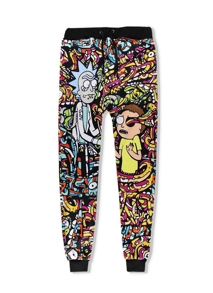 KUYING New One Piece Printed Legged Sports And Leisure Pants  - Image 1