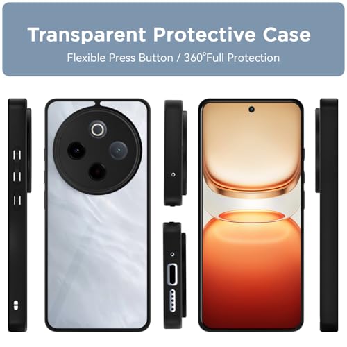 Pikkme Back Cover Compatible with Vivo T4 5G / iQoo Z10 5G Shockproof Sleek Hybrid Armor Bumper Case(Black) - Image 3