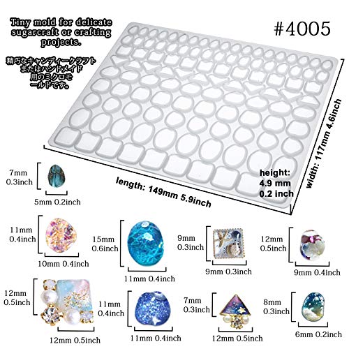 FUNSHOWCASE Cabochon Gem Silicone Mold 2 Trays for Resin Casting Jewelry Making - Image 3