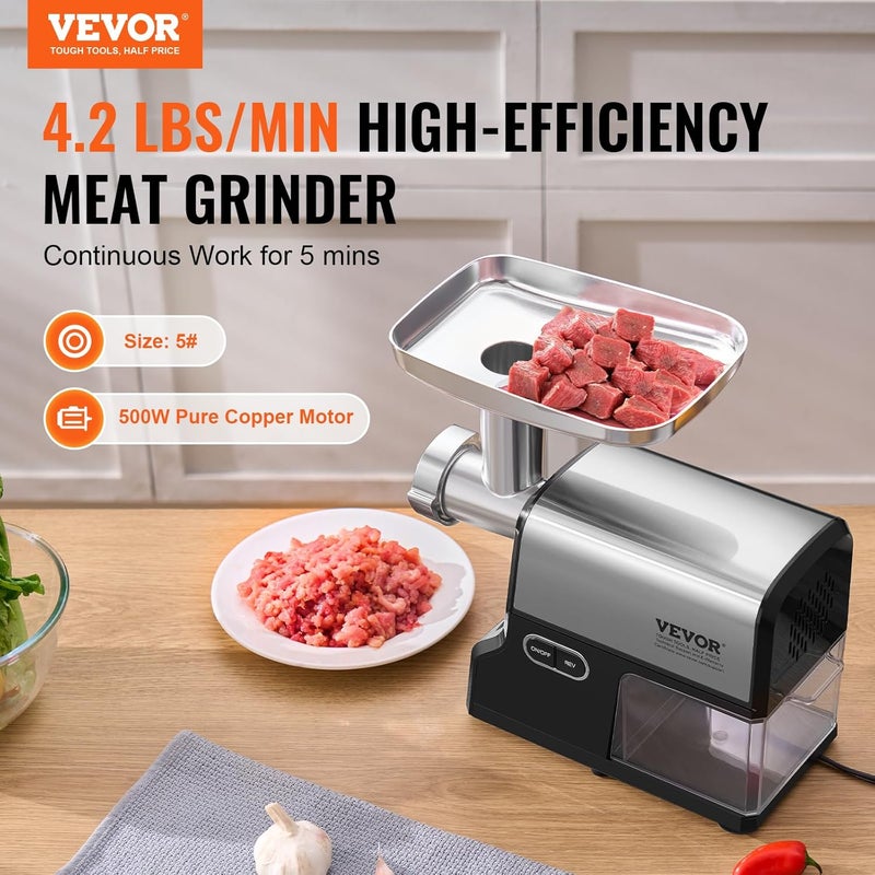 Classic design alternatives VEVOR Meat Grinder, 4.2 Lbs/Min Capacity Electric Meat Grinders with Blade, Grinding Plate, Sausage Maker, Kubbe Kit, Stainless Steel Meat Mincer for Home Kitchen Stable inert material Space saving Post-order arranged dispatch Field test upgraded craftsmanship Small apartment fit Fast & slow shipment compatible All preference matching build Budget friendly premium quality Month-round consistent deliver Practical versatile construction Quick available purchase options Multi stock guarantee supply Global mainstream design picks Full land route delivery Carefully engineered build Popular practical build Minimal design Flexible purchase choices Widely used design Dispersed regional warehouses Fast warehouse picking Regular scheduled transit Remote area delivery Repeated detach compatible build - Image 2