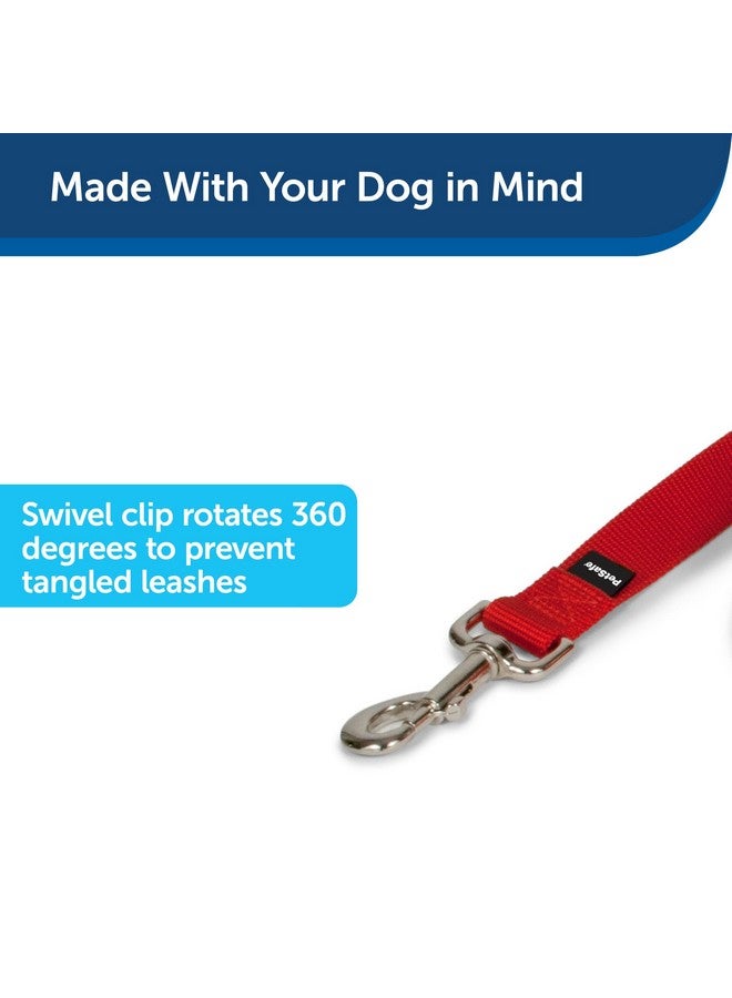 بيت سيف مقود الكلاب من النايلون من PetSafe - مقود قوي ومتين بتصميم تقليدي مع مشبك سهل الاستخدام للكلاب الصغيرة والمتوسطة والكبيرة - 3/8 بوصة × 6 أقدام، أحمر - Image 2