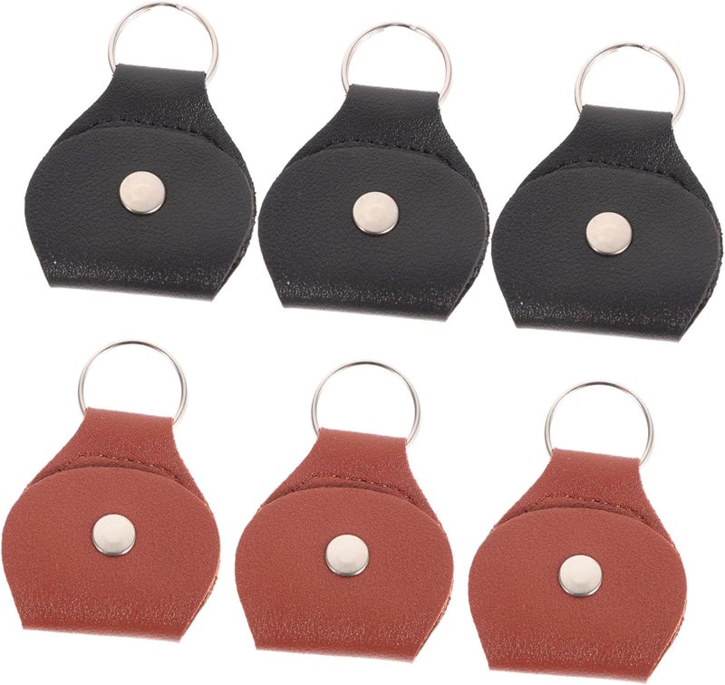 6pcs Guitar Picks Holder Bag Plectrum Storage Organizer for Guitar Ukulele Music Instruments Pick Storage Clip Case - Image 1