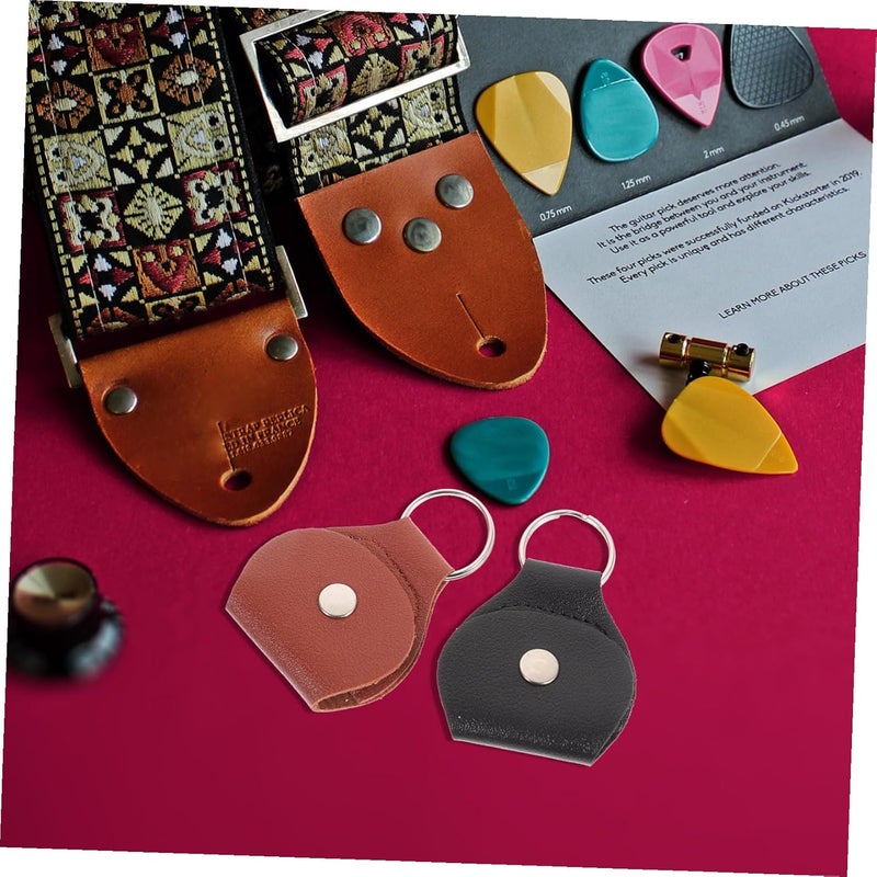 6pcs Guitar Picks Holder Bag Plectrum Storage Organizer for Guitar Ukulele Music Instruments Pick Storage Clip Case - Image 4