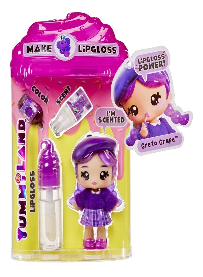 Yummiland Lipgloss Doll- Greta Grape, Ages 4+ - Image 1