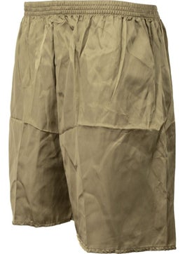 Oppland Men's Satin Fabric Shorts Solid Color Elastic Waist No Pocket Lightweight Fabric  - Image 5