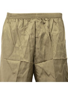 Oppland Men's Satin Fabric Shorts Solid Color Elastic Waist No Pocket Lightweight Fabric  - Image 2