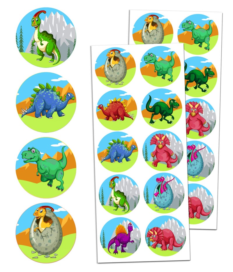 TownStix Dinosaur Stickers for Kids 15  20 Sheets 200 Stickers