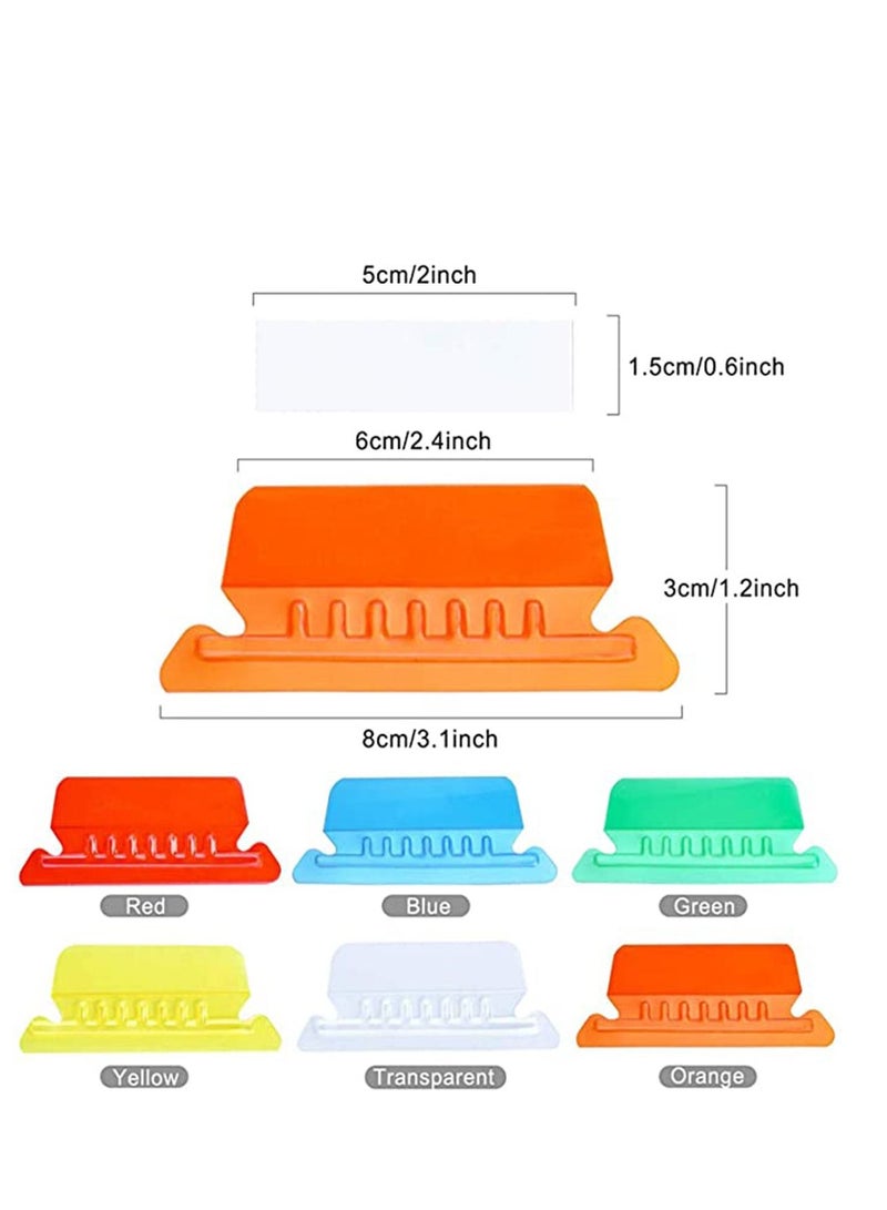 SYOSI File Folder Tabs, Quick Identification, Hanging File Folder Tabs with Inserts for Hanging Folders, Easy to Read Clear Plastic Hanging File Tabs for Files Sorting Quick Identification - Image 2