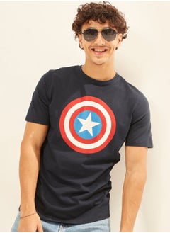 Captain America Print T-shirt with Crew Neck and Short Sleeves - pzsku/Z627D22BDB127A11D4196Z/45/_/1692267558/59896c51-eaa9-417f-82c7-c6435576aa4d