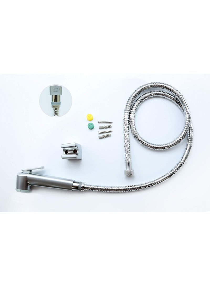 بترا طقم شطّاف بترا ستريملاين (كروم مطفي مع خرطوم كروم من الستانلس ستيل) – صنع في الإمارات العربية المتحدة - Image 4