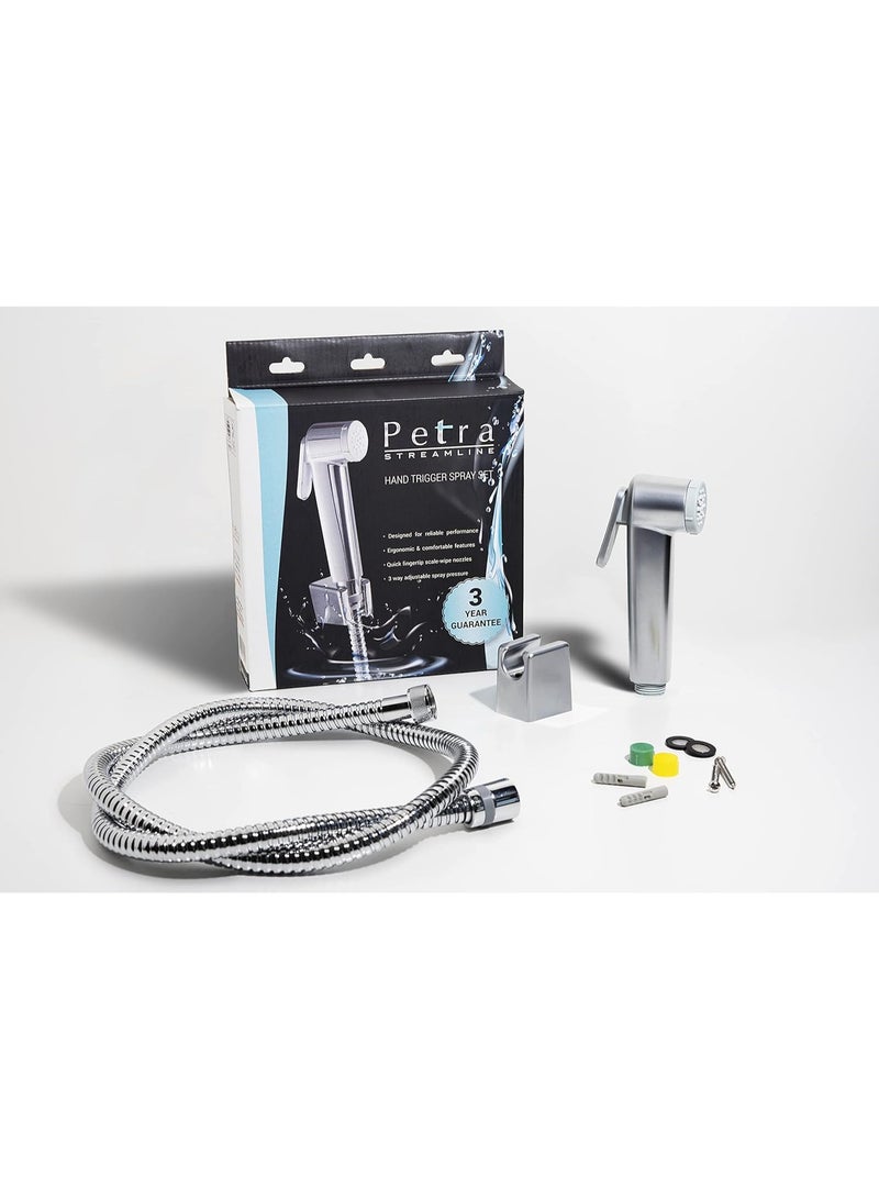 بترا طقم شطّاف بترا ستريملاين (كروم مطفي مع خرطوم كروم من الستانلس ستيل) – صنع في الإمارات العربية المتحدة - Image 5