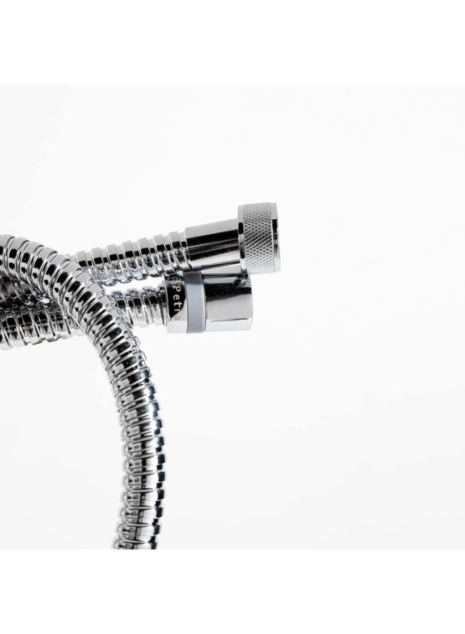 بترا طقم شطّاف بترا ستريملاين (كروم مطفي مع خرطوم كروم من الستانلس ستيل) – صنع في الإمارات العربية المتحدة - Image 3