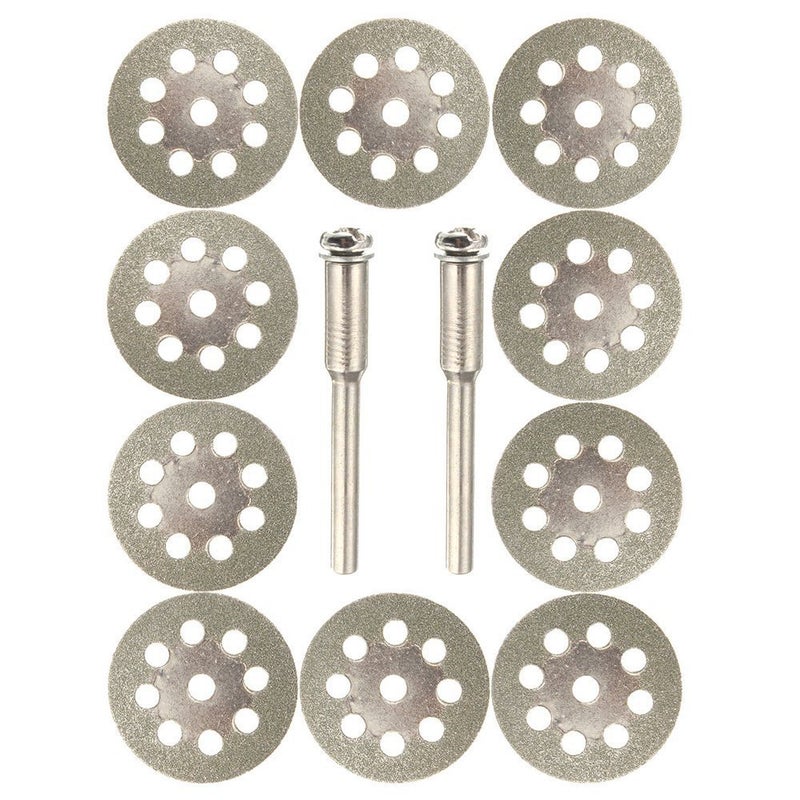 DIY Crafts Diy Crafts 7312 Diamond Cutting Wheel Cut Off Discs Coated With Mandrel for Dremel 40mm Multicolor 5 Piece  - Image 2