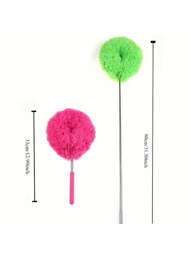 31 5 Inch Retractable Extension Pole Feather Duster Washable Without Static For High Places Furniture - Image 2