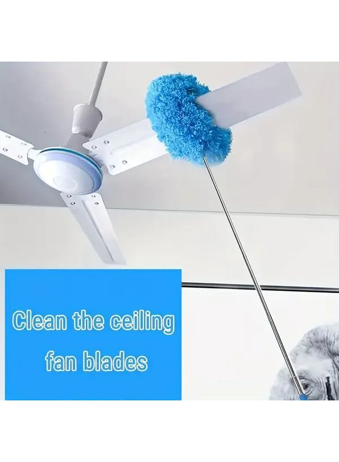 31 5 Inch Retractable Extension Pole Feather Duster Washable Without Static For High Places Furniture - Image 1