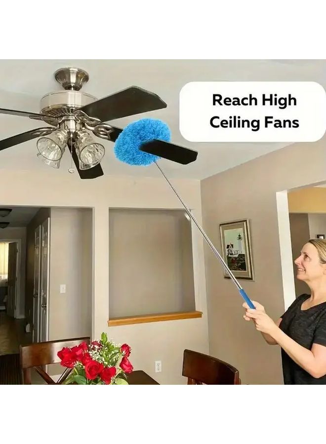 31 5 Inch Retractable Extension Pole Feather Duster Washable Without Static For High Places Furniture - Image 5