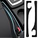 JAGASOL Car Seat Gap Filler Universal Fits Car SUV Truck PU Leather Crevice Blocker Between Seat and Center Console Stops Cellphone Wallet Keys Coins from Dropping 2 Pack Black - Image 2
