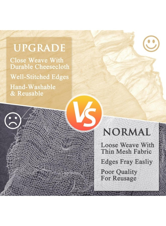 TAYRAN Tulle tablecloth, cotton tulle tablecloth, bohemian style decorative tablecloth, table centerpiece, 90x400 cm, suitable for wedding, baby shower, tea party and other tulle table decoration - Image 4