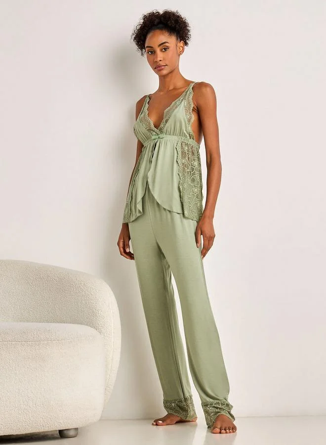 Splash FAV Pyjama Set Spaghetti Strap Top and Pyjama