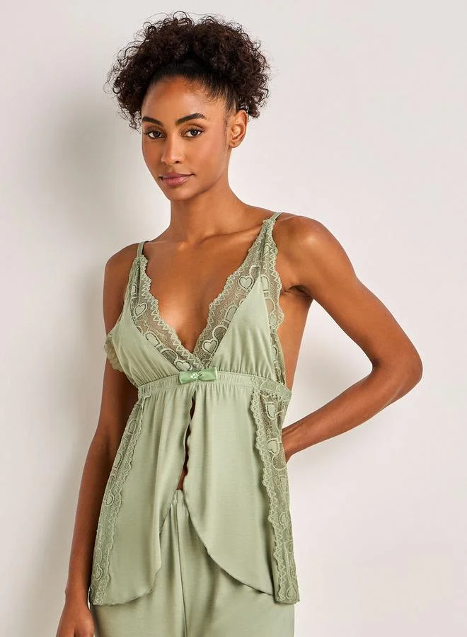 Splash FAV Pyjama Set Spaghetti Strap Top and Pyjama