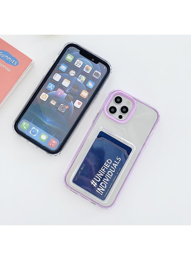 S-TOP Case For iPhone 12 mini Full-coverage 360 Clear PC + TPU Shockproof Protective Case with Card Slot - Image 3
