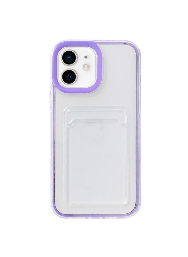 S-TOP Case For iPhone 12 mini Full-coverage 360 Clear PC + TPU Shockproof Protective Case with Card Slot - Image 1