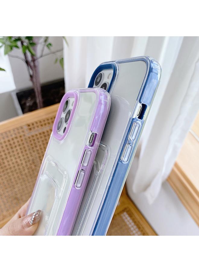 S-TOP Case For iPhone 12 mini Full-coverage 360 Clear PC + TPU Shockproof Protective Case with Card Slot - Image 5