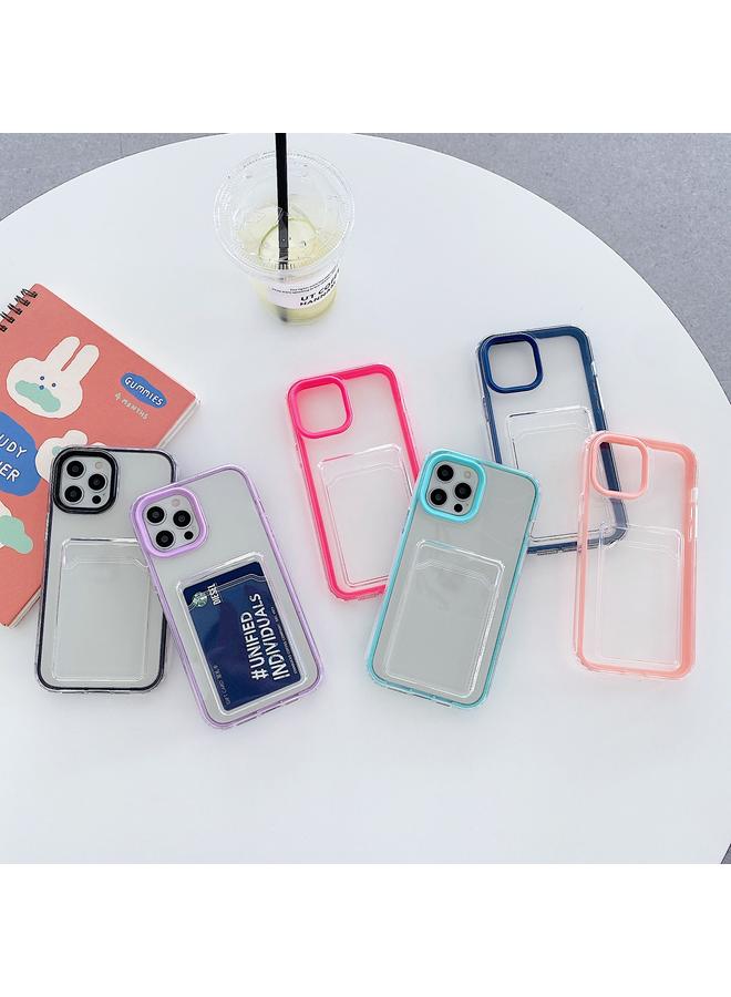 S-TOP Case For iPhone 12 mini Full-coverage 360 Clear PC + TPU Shockproof Protective Case with Card Slot - Image 2