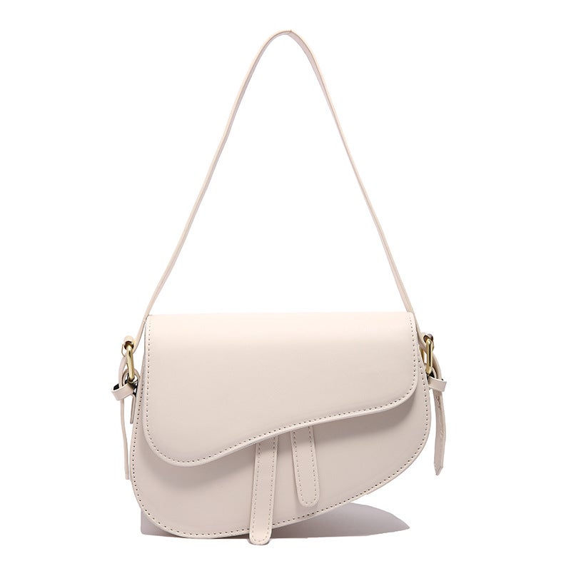 Niche Design Retro Shoulder Bag Women'S Fashion Bag Street Fashion Western Style Crossbody Saddle Bag - Image 1