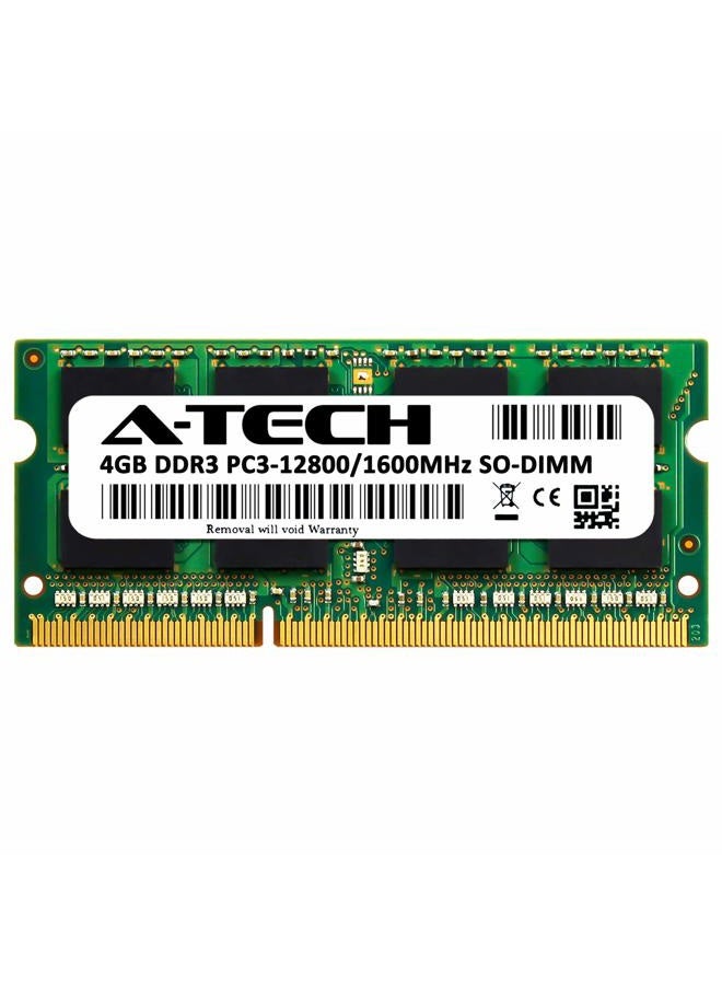 A-TECH 4GB DDR3 PC3-12800 LAPTOP Memory Module (204-pin SODIMM, 1600MHz) Genuine Brand - Image 2