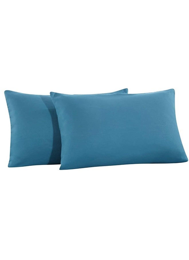 snooze - Fitted bed sheet set 3Pcs, 180*200 cm, Teal - Image 1