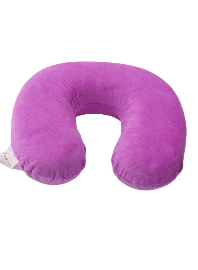 SMART HOME Soft Adjustable Neck Pillow, Head Support Travel Pillow, U Shape Travel Pillow for Travel Car Home Office Memory Foam Travel Neck Pillow 23X23X12CM - Image 3