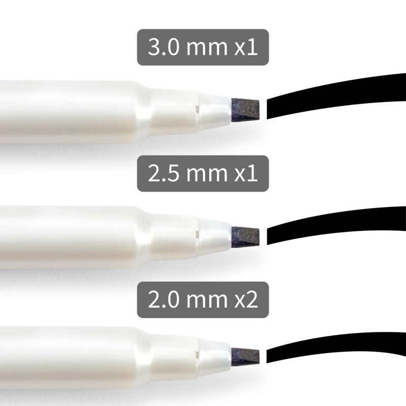 Speedball Elegant Writer Acid-Free Non-Toxic Water Based Calligraphy Marker, Chisel Tip, Assorted Size, Black, Set of 4 - Image 4