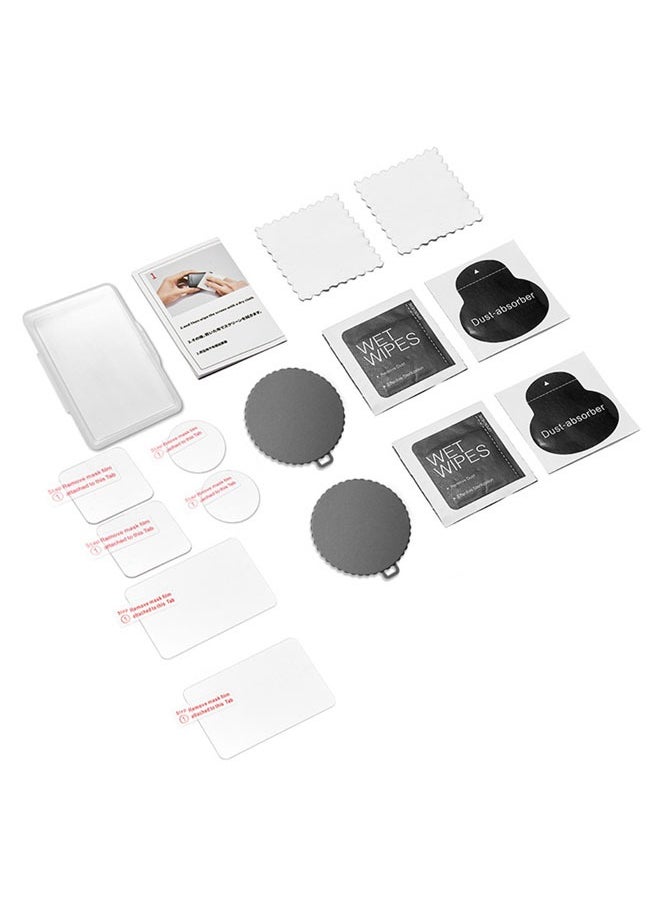 SJet - Screen Protector for DJI OSMO Action 5 Camera, Osmo Action 5 Lens Protector, Tempered Glass LCD Display Film, Silicone Lens cap Cover, 0.3mm 9H Hardness Anti-Scrach Anti-Bubble (6+2 Pack) - Image 1