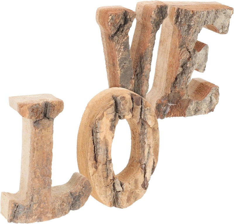 Multi-use well-engineered build Wooden Love Letters Decor Rustic Love Sign Blocks Wedding Decor Valentine's Day Home Advanced compact design - Image 1