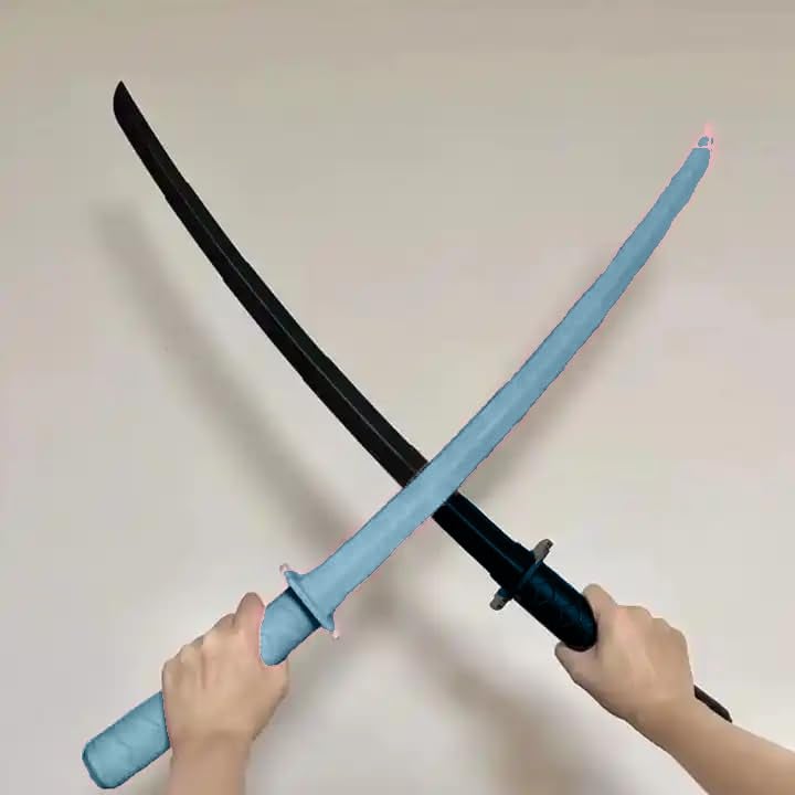 AGAS Samurai Katana Sword Toy Sensory 3D Printed Gravity Retractable Samurai Sword Toys for Kids 8+ (Blue) - Image 5
