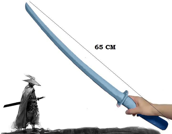 AGAS Samurai Katana Sword Toy Sensory 3D Printed Gravity Retractable Samurai Sword Toys for Kids 8+ (Blue) - Image 2