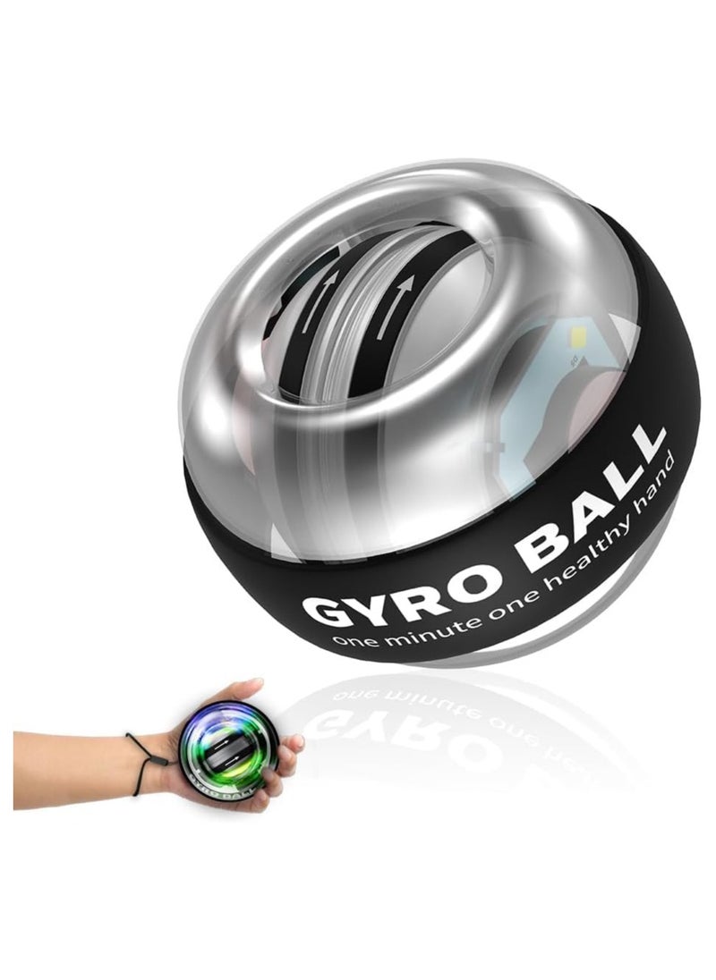 QSHOP - Self Starting Gyroscope Ball for Wrist Arm and Finger Strength Training Self Starting Ball Finger Grip Strength Training Stress Relief - Image 1