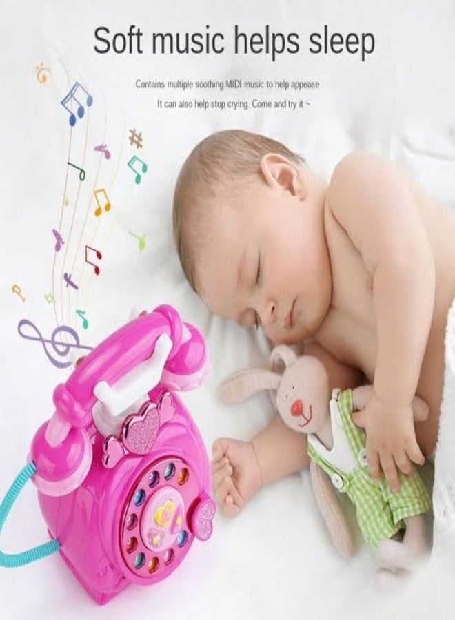 PARTEET Classic Old Style Musical Landline Telephone for Kids with Story and Poetry Sound Baby Phone Mobile Musical Toys for Children - Image 4