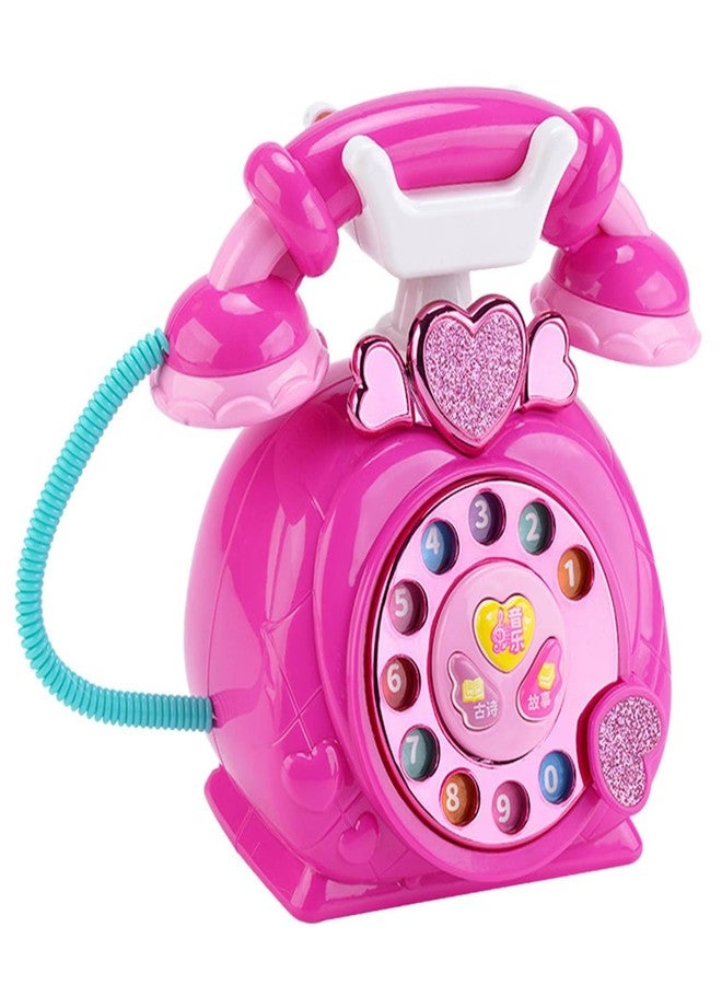 PARTEET Classic Old Style Musical Landline Telephone for Kids with Story and Poetry Sound Baby Phone Mobile Musical Toys for Children - Image 1