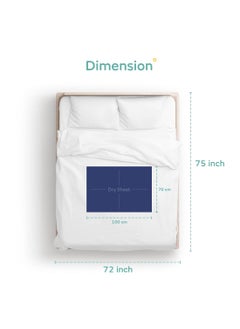 Mylo Essentials Mylo Essentials Polyester Waterproof Extra Absorbent Soft and Reusable Quick Dry Mattress Protector Sheets for Baby Coral Medium 100 cm x 70 cm 03 Years Full Size  - Image 5