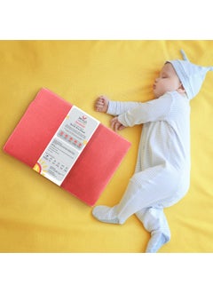 Mylo Essentials Mylo Essentials Polyester Waterproof Extra Absorbent Soft and Reusable Quick Dry Mattress Protector Sheets for Baby Coral Medium 100 cm x 70 cm 03 Years Full Size  - Image 2