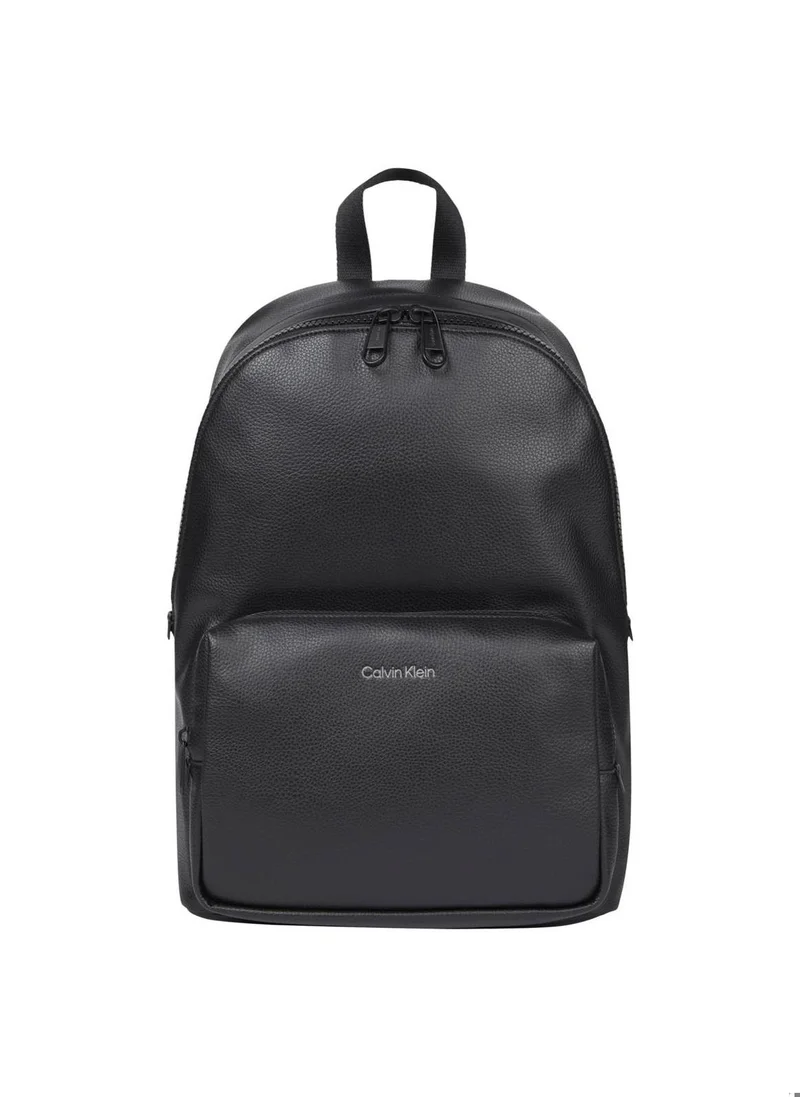 CALVIN KLEIN Men's Faux Leather Backpack, Black
