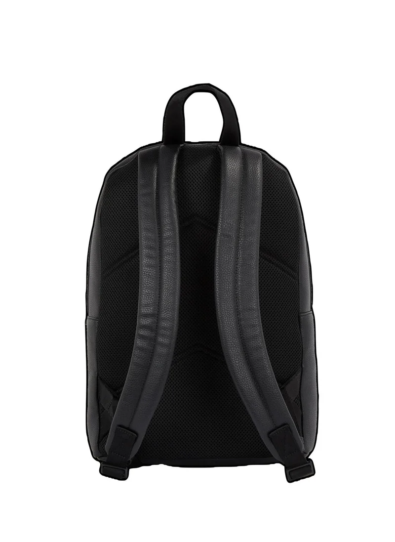 CALVIN KLEIN Men's Faux Leather Backpack, Black